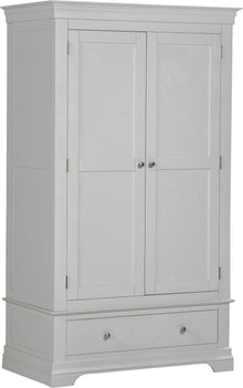 Bordeaux 2 Door Wardrobe - Pebble Grey
