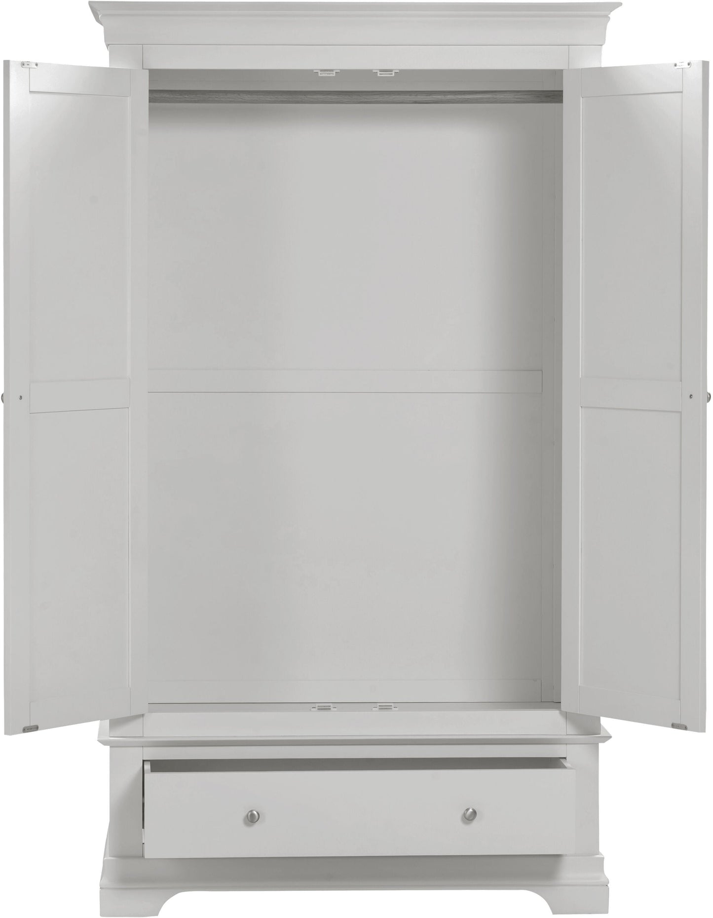 Bordeaux 2 Door Wardrobe - Pebble Grey