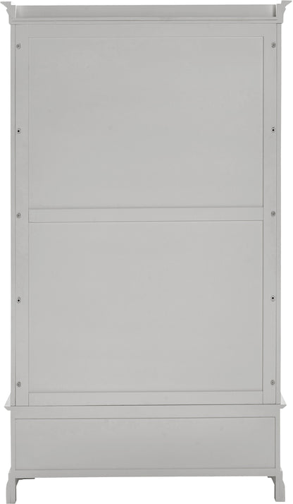 Bordeaux 2 Door Wardrobe - Pebble Grey