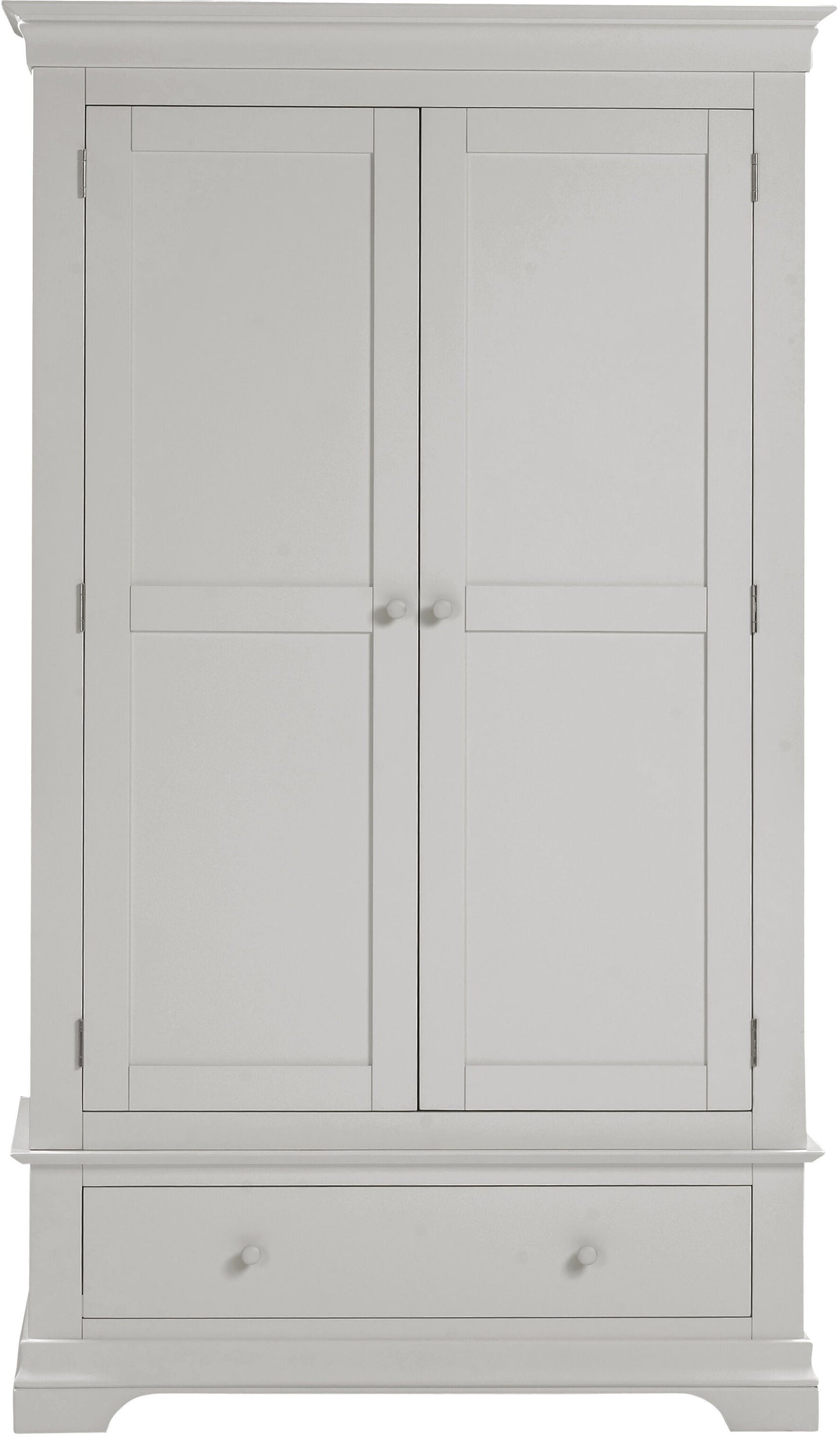 Bordeaux 2 Door Wardrobe - Pebble Grey