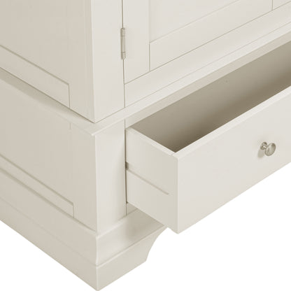 Bordeaux 2 Door Wardrobe - Ivory