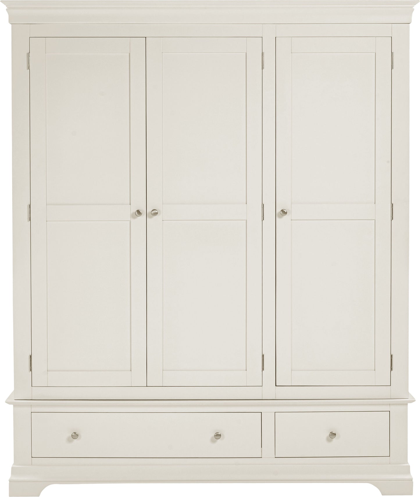 Bordeaux 3 Door Wardrobe - Ivory