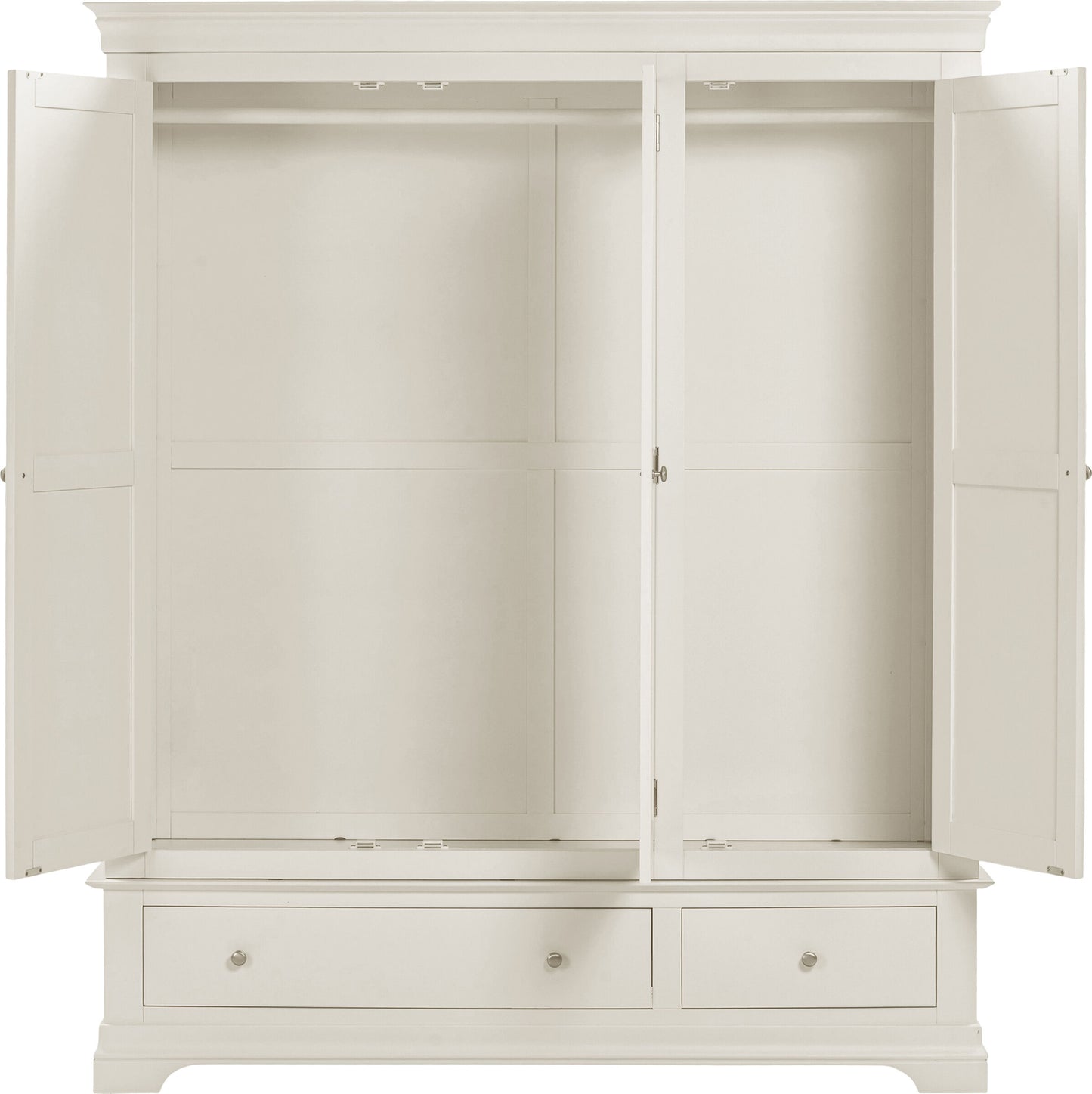 Bordeaux 3 Door Wardrobe - Ivory