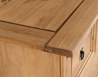 Corona 2+2 Drawer Chest - Distressed Waxed Pine