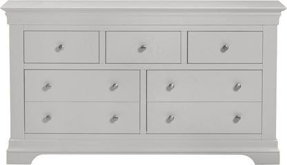Bordeaux 3+2 Drawer Chest - Pebble Grey