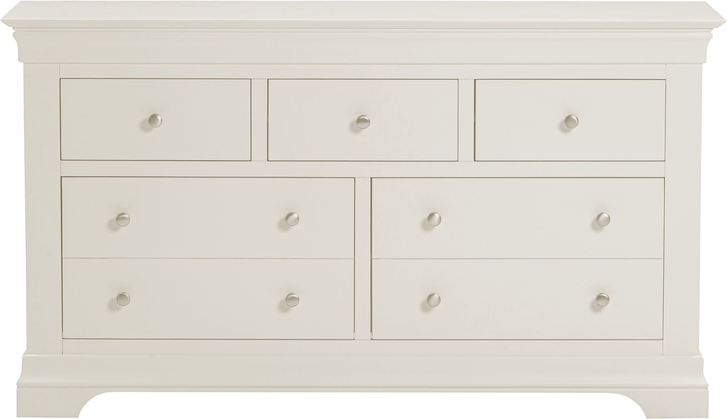Bordeaux 3+2 Drawer Chest - Ivory