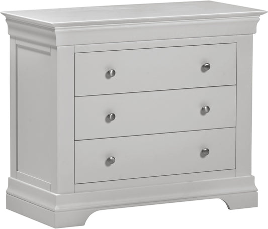 Bordeaux 3 Drawer Chest - Pebble Grey