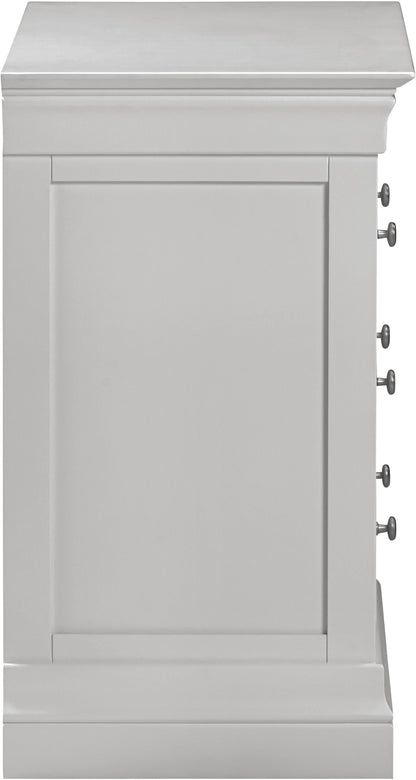 Bordeaux 3 Drawer Chest - Pebble Grey