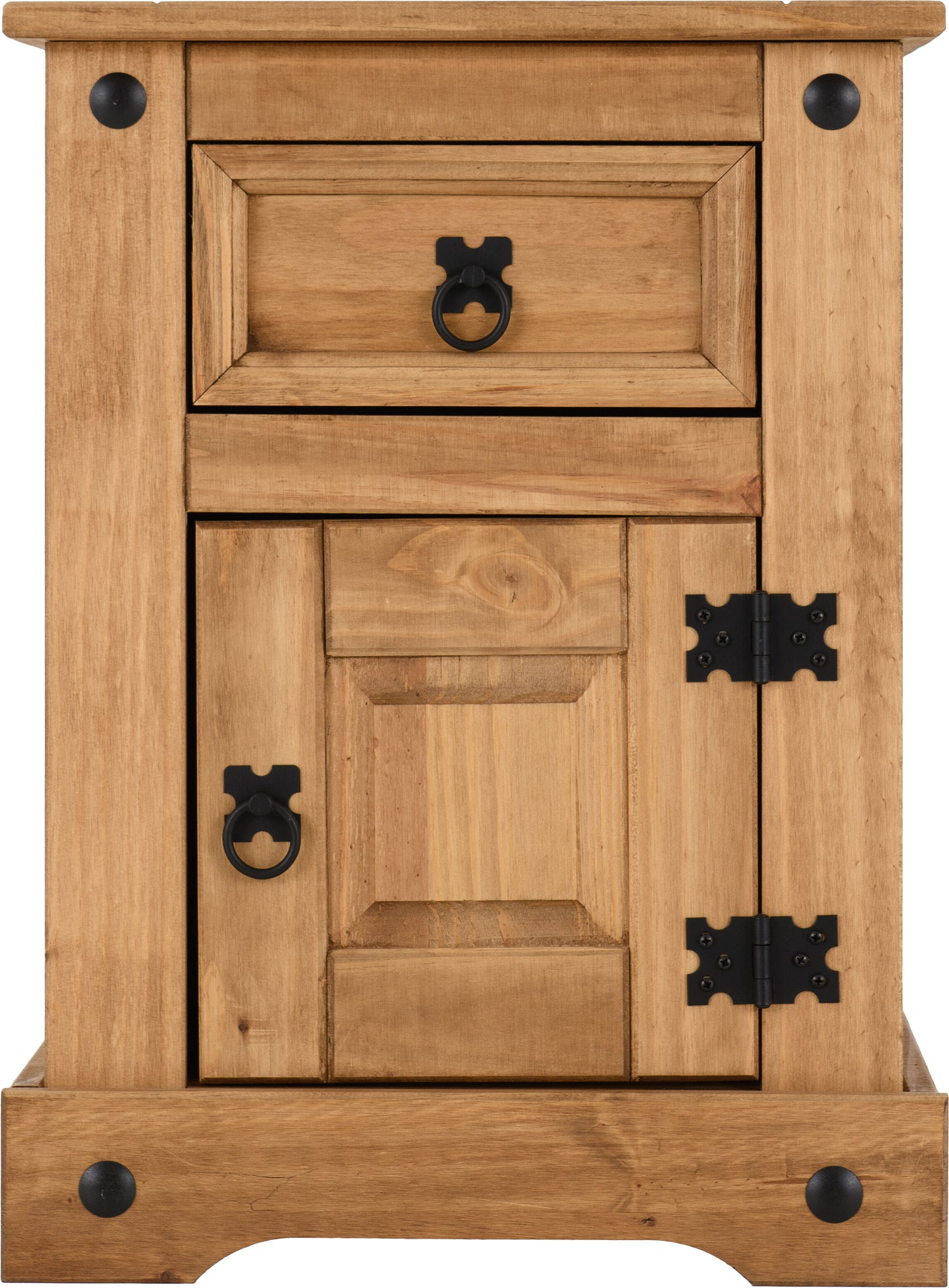 Corona Petite Bedside - Distressed Waxed Pine