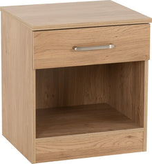 Dakota 1 Drawer Bedside - Oak Effect