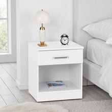 Dakota 1 Drawer Bedside - White