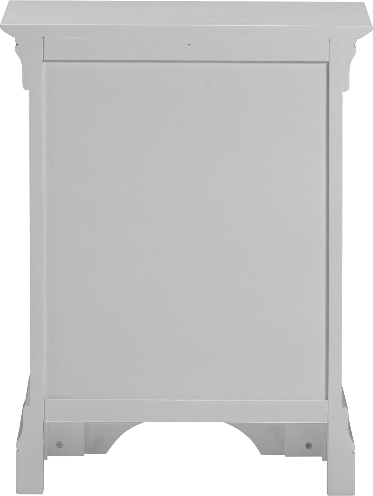 Bordeaux 3 Drawer Bedside - Pebble Grey