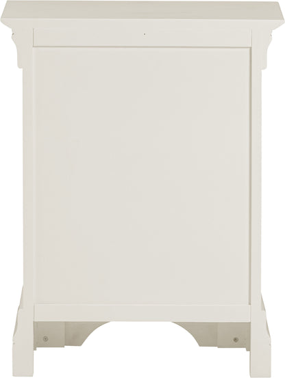 Bordeaux 3 Drawer Bedside - Ivory