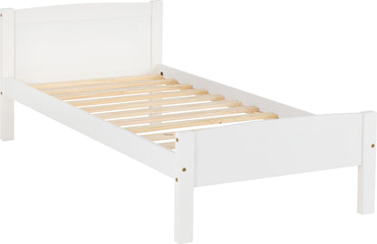 Amber 3' Single Bed - White