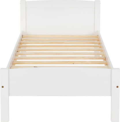 Amber 3' Single Bed - White