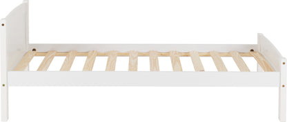 Amber 3' Single Bed - White