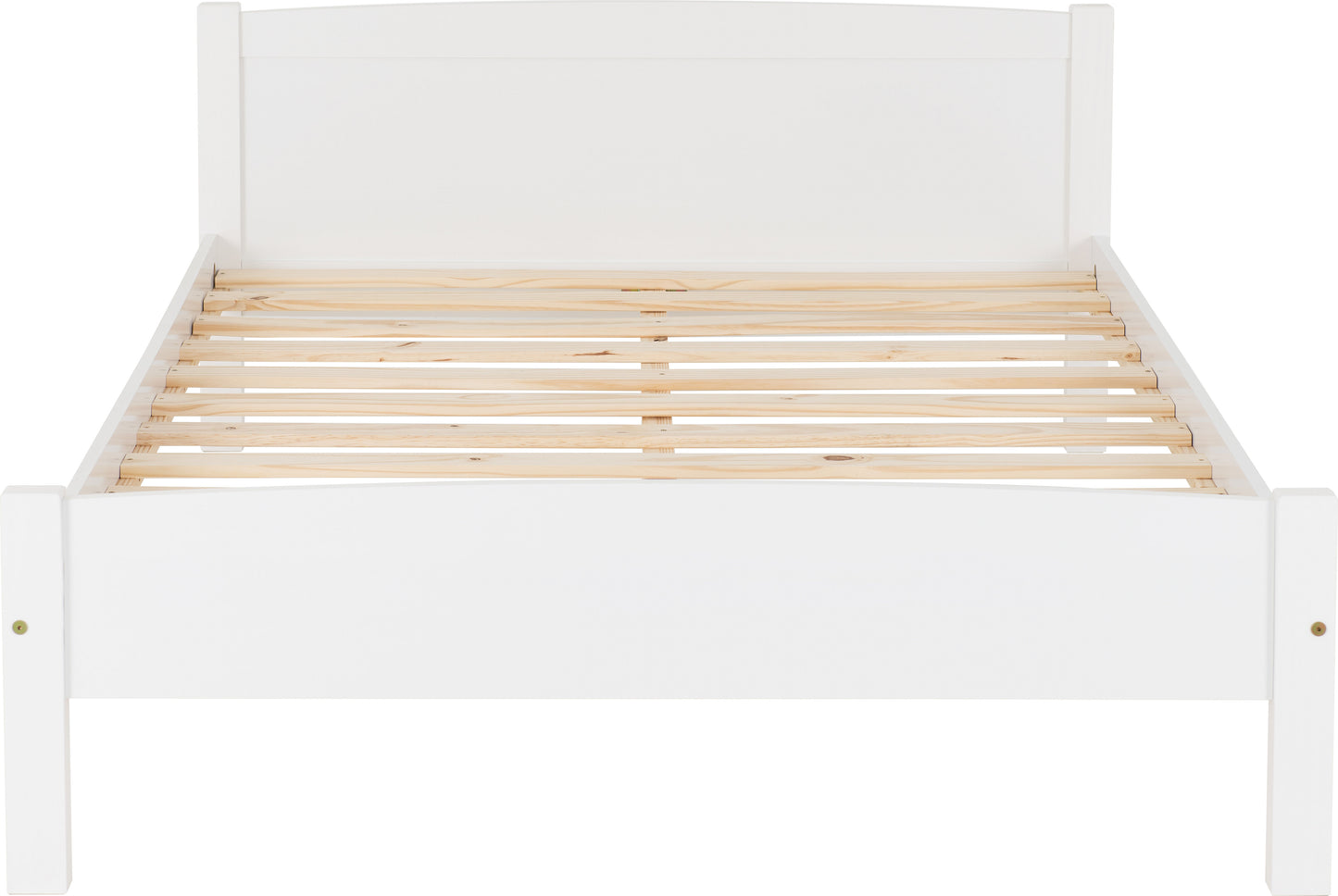 Amber 4'6" Double Bed - White