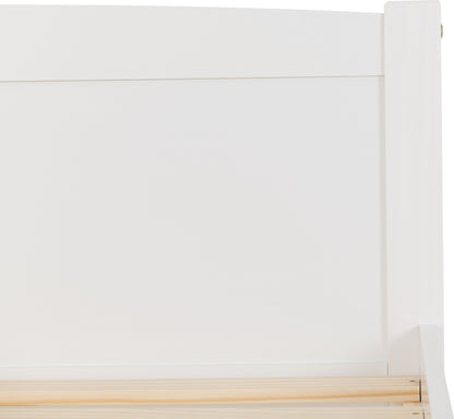 Amber 4'6" Double Bed - White