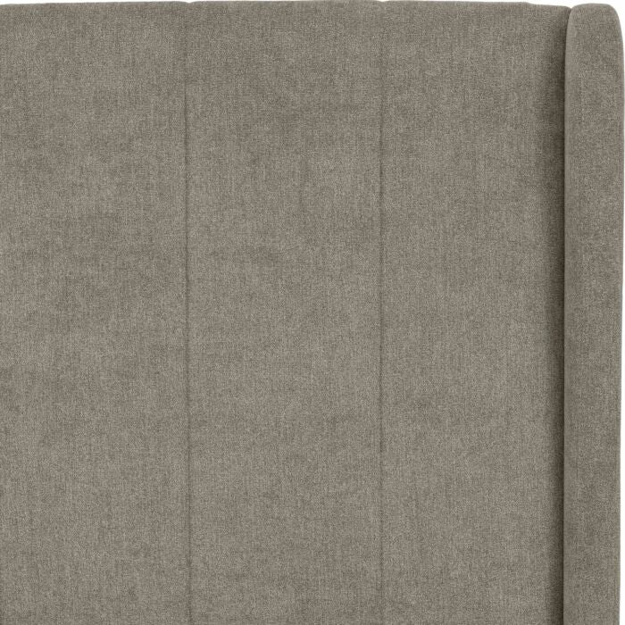 Amelia 4'6" Double Bed - Dark Grey Fabric