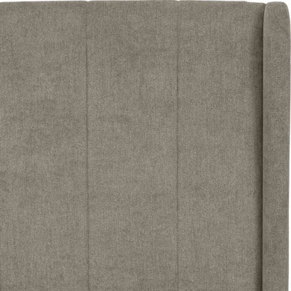 Amelia 4'6" Double Bed - Dark Grey Fabric