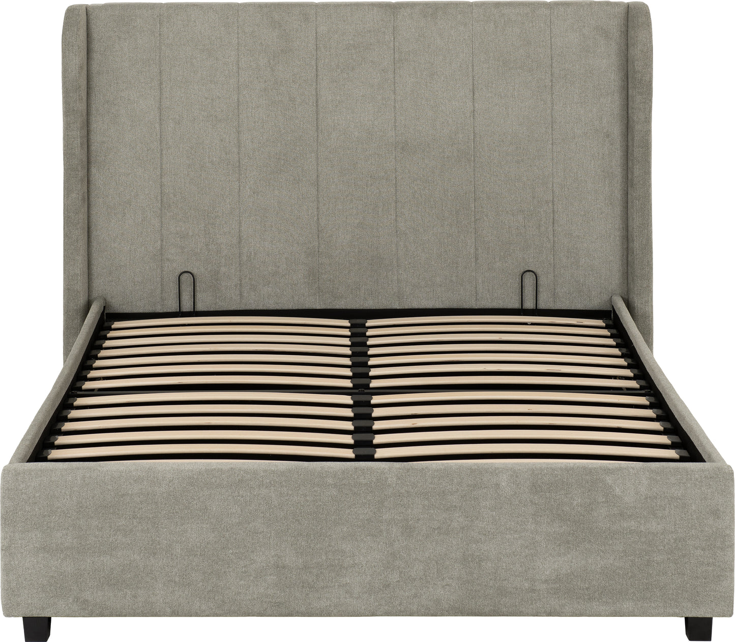 Amelia 4'6" Double Plus Bed - Dark Grey Fabric