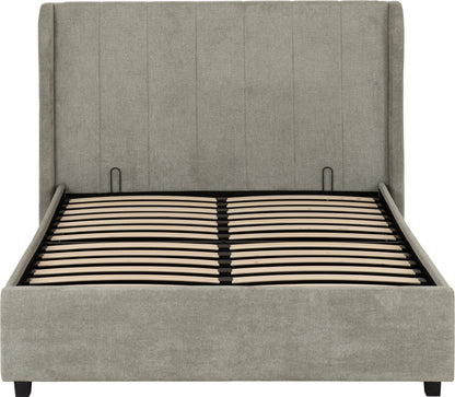 Amelia 4'6" Double Plus Bed - Dark Grey Fabric