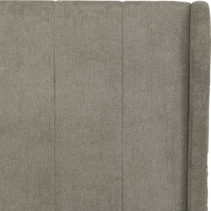 Amelia 4'6" Double Plus Bed - Dark Grey Fabric