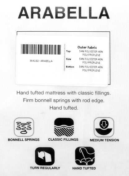 Arabella 3ft Single Mattress