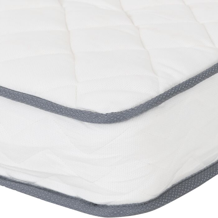 Yasmin 4'6" Double Roll Up Mattress 18Cm (Bonnel Spring) - White