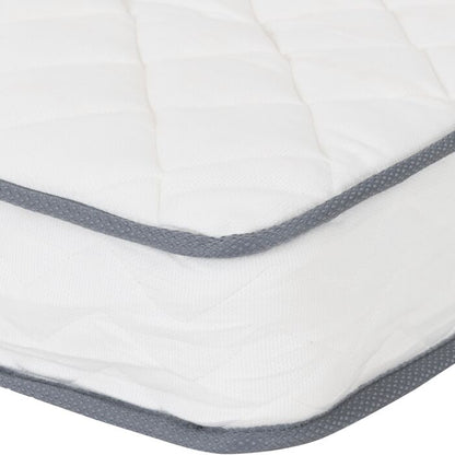 Yasmin 4'6" Double Roll Up Mattress 18Cm (Bonnel Spring) - White