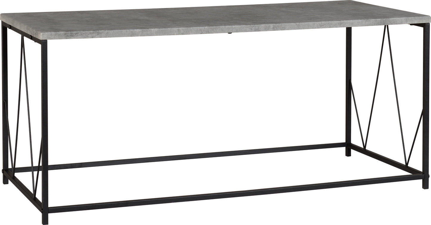 Athens Rectangular Coffee Table - Concrete Effect