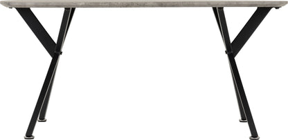 Athens Oval Coffee Table - Concrete Effect