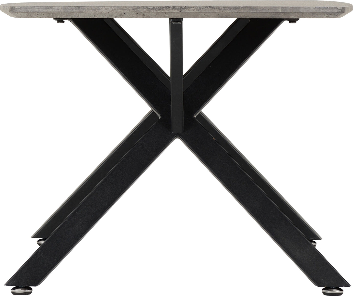 Athens Oval Coffee Table - Concrete Effect