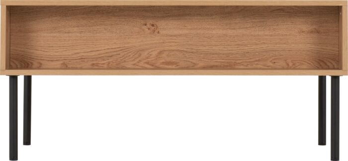 Leon 2 Drawer Coffee Table - Medium Oak Effect