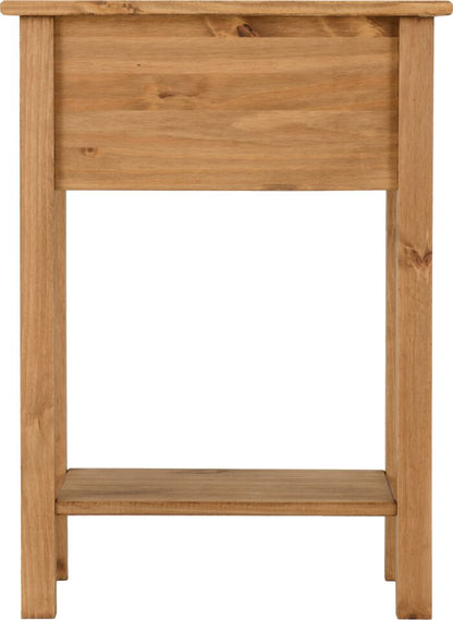 Corona 1 Drawer Console Table - Distressed Waxed Pine