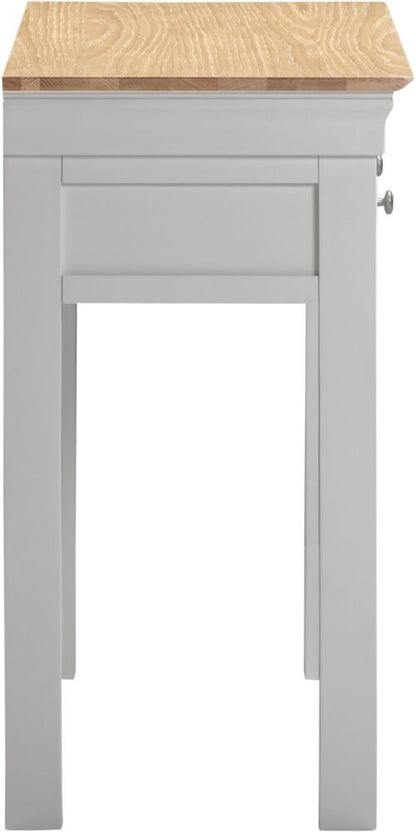 Bordeaux Console Table - Pebble Grey/Oak