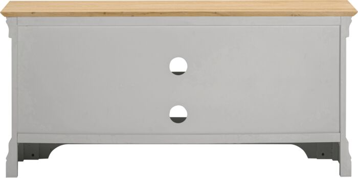 Bordeaux Small TV Stand - Pebble Grey/Oak