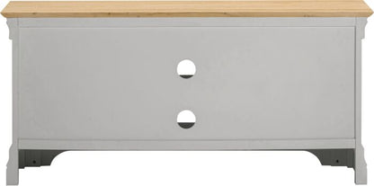 Bordeaux Small TV Stand - Pebble Grey/Oak