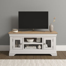 Bordeaux Small TV Stand - Ivory/Oak