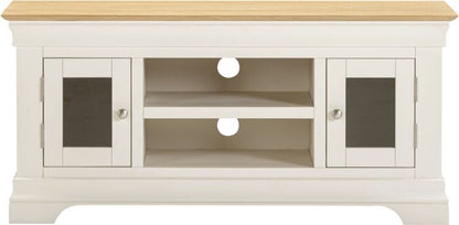 Bordeaux Small TV Stand - Ivory/Oak