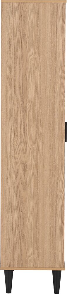 Tessa 1 Door 2 Drawer Bookcase Unit - Natural Oak Effect
