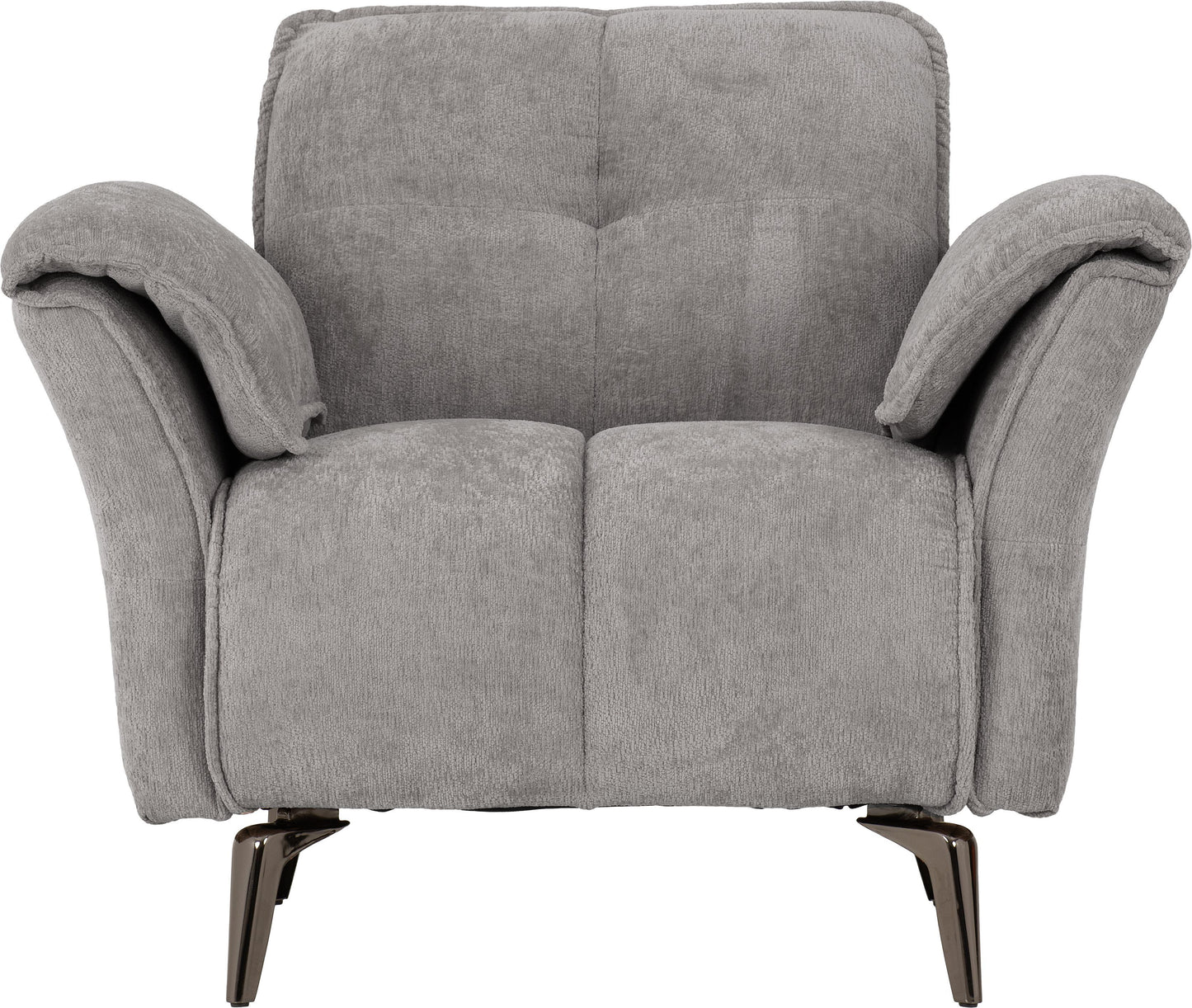 Amalfi 1 Seater Chair - Grey Fabric