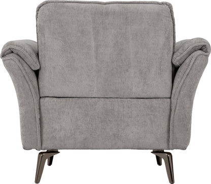 Amalfi 1 Seater Chair - Grey Fabric