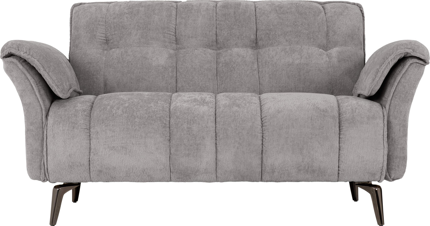 Amalfi 2 Seater Sofa - Grey Fabric