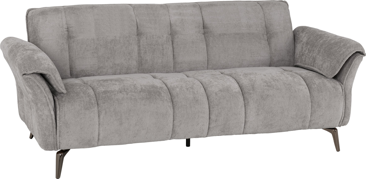 Amalfi 3 Seater Sofa - Grey Fabric
