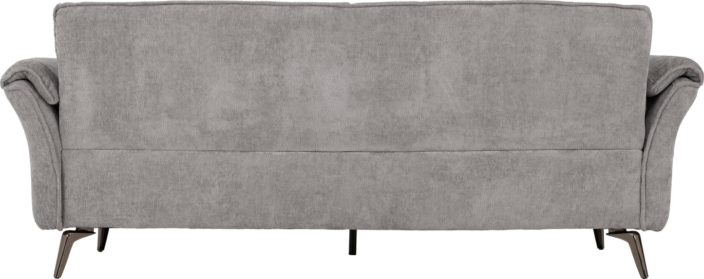Amalfi 3 Seater Sofa - Grey Fabric