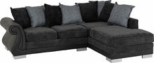 Elsa Right Hand Facing Corner Sofa - Dark Grey
