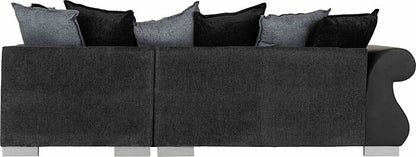 Elsa Right Hand Facing Corner Sofa - Dark Grey