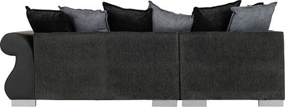 Elsa Left Hand Facing Corner Sofa - Dark Grey