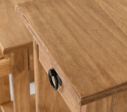 Corona 3 Plant Stands - Distressed Waxed Pine
